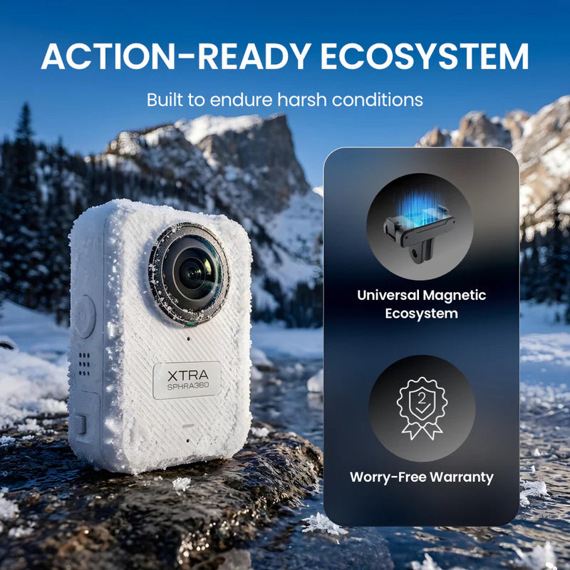 Xtra Sphra360: The Pro 8K 360 Action Camera for Creators