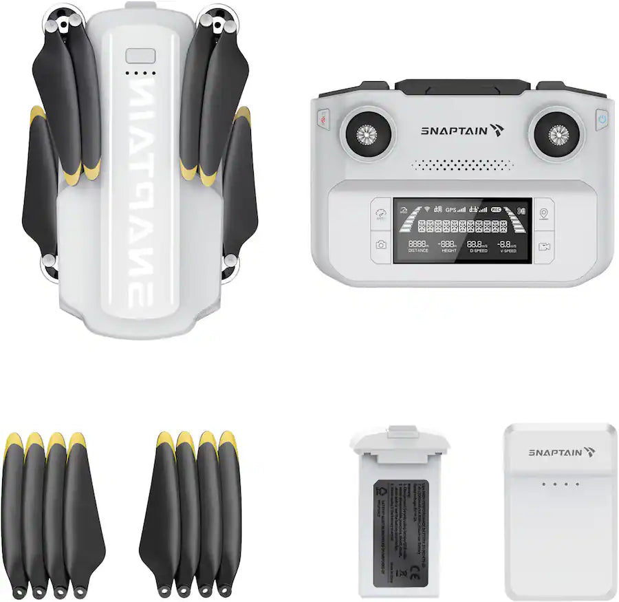 Snaptain P30 Pro 4K Camera GPS Drone and Remote Controller - Gray