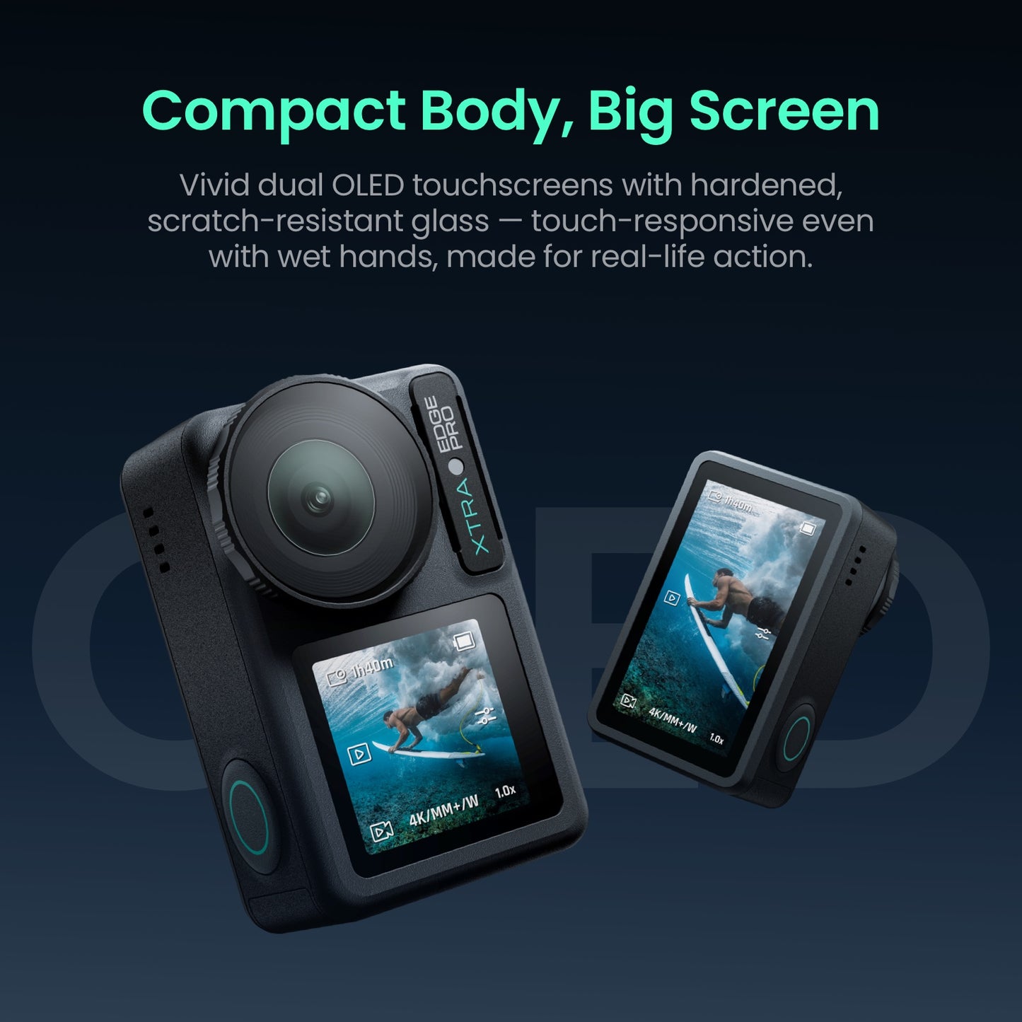 Xtra Edge Pro: 4K Action Camera With 1/1.3" Sensor & Night View